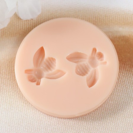 Mold Silicon "Two Wasps" 2x2.2x0.4 2x2.2x0.4 cm-1