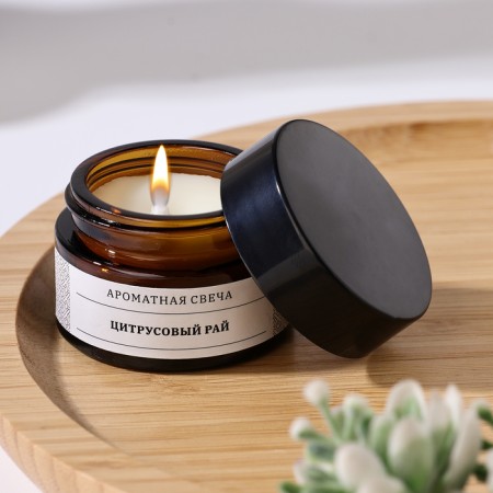 Aromatic candle in the jar "citrus paradise", soy wax, 12 g