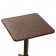 Square "SIEST" brown, 70 x 70 cm, height 48/73 cm