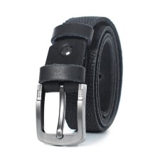 Children's belt, genuine leather, 1 size 85x3x25 cm, black