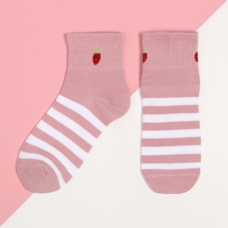 Women's socks kaftan "berries" size 36-39 (23-25 ​​cm) color mix-2