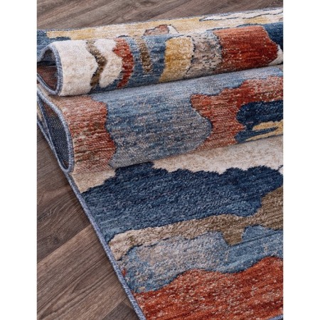 Rectangular carpet Algan zeus, size 350x250 cm, color vanilla/blue-1
