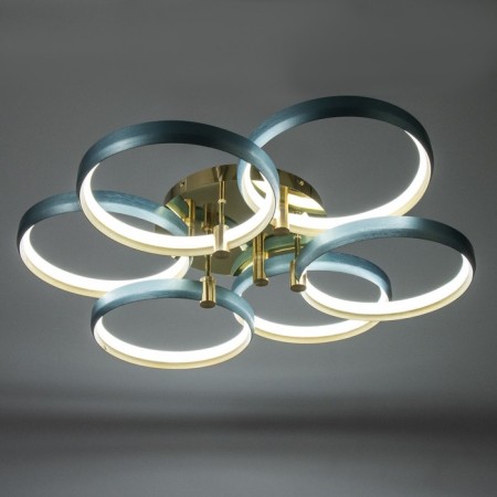 Chase with DND "WINLLA" LED 204W 3000-6000K blue-gold 80x80x11 cm Bayerlux-4