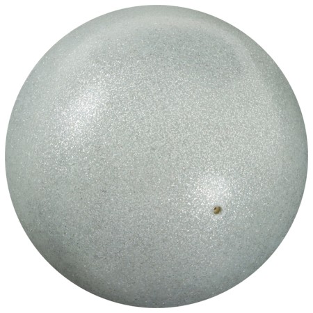 The ball for rhythmic gymnastics Grace Dance, D = 18.5 cm, silver color with brilliance-2