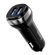Автомобильное зарядное устройство Hoco Z40, 2 USB, 2.4 А, чёрное