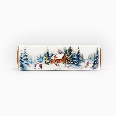 Box for Makarun "Snow Books" 18 x 5.5 x 5.5 cm, New Year-2