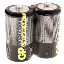 Salt battery GP Supercell Super Heavy Duty, C, 14S / R14, 1.5V, Spike, 2 pcs.