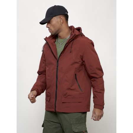 Male spring jacket, size 56, burgundy color-1