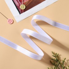 Glass for straps, shiny, 10 mm, 10 ± 0.5 m, white color
