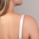 Gum for straps, shiny, 15 mm, 10 ± 0.5 m, white color