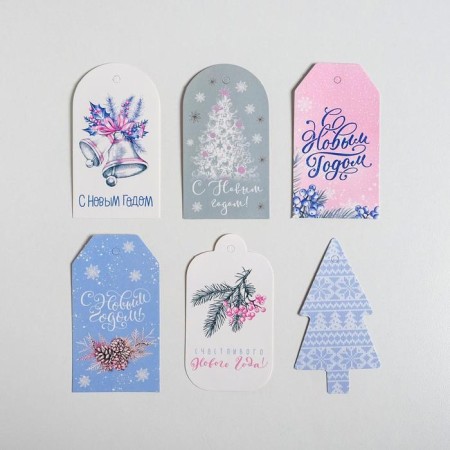 Set of decorative nameplate "Tenderness", 17x15 cm, New Year-2