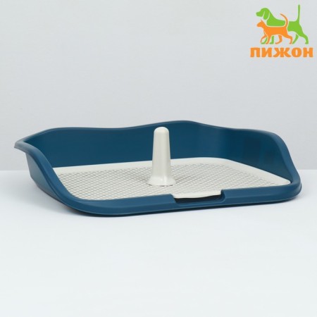 Dog toilet, 55 x 46 x 12 cm, blue