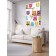 Decorative panel with photo printing "Sleepy owls", vertical, size 100x150 cm