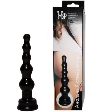 Anal stimulant "Christmas tree", 14.5 cm, black-1
