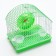 The rodent cell is equipped RT-2C, 23 x 16.5 x 20 cm, green (packing 30 pcs)