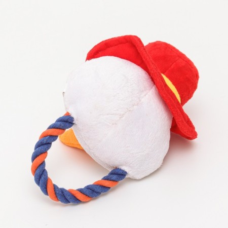 Soft toy for dogs "Snowman with a rope" with a squeak-2
