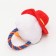 Soft toy for dogs "Snowman with a rope" with a squeak