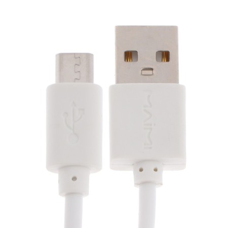 MAIMI M215, microUSB - USB, 2 A, 1 m, white cable-2