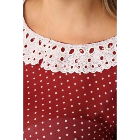 Women's dress, size 52, red color-2