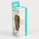 Baby teether for teeth, crumb, brush, brush, massager for gums, from 3 months, brown color.