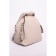 Women's backpack, eco-leather, ludor light beige, 32x15x26 cm