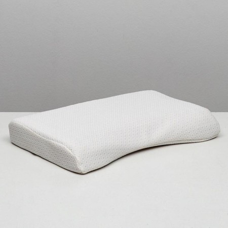 Orthopedic pillow NT PS-07 "Massage", for adults, with a memory effect and a recess under the shoulder, 55x36 cm, rollers 10/7 cm-1