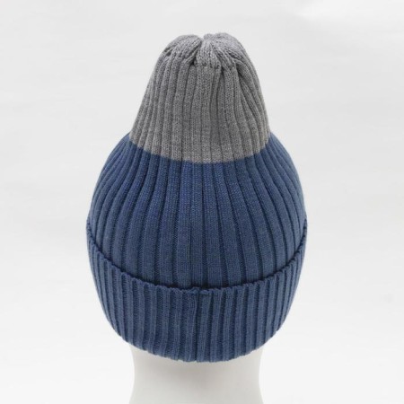 Hat for a boy, the color of the indigo/light gray, size 48-52 cm-2