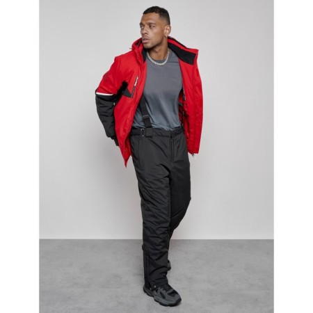 Male ski suit, size 56, red color-16