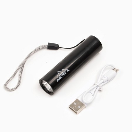 Manual battery flashlight, 300 lm, 3 watts, 500 mAh, OSI, 3 modes, USB-3