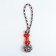 Cable toy with a bone, up to 150 g, up to 40 cm, red-white-green