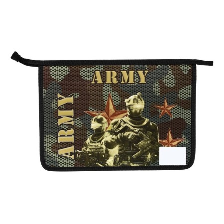 A4, 340 x 245 x 50 mm folder folder, lightning from above, voluminous 3D drawing, "army"-2