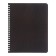 Notebook of 48 sheets in a cage, on the crest of Metallic "Black", Bumvinyl