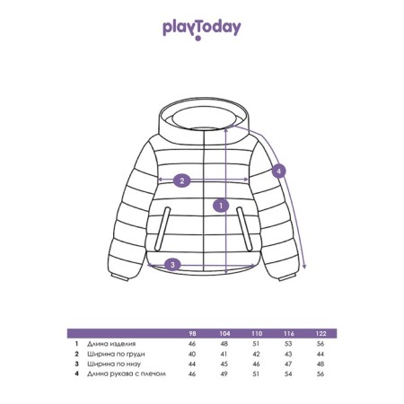 Demisason jacket for the girl PlayTode, height 98 cm-12