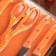 A set of kitchen supplies, 5 objects: knives 7.5 cm, 12.5 cm, 17.5 cm, scissors, board 29 × 20 cm, color mix
