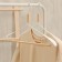 Shoulders - clothes hanger with reinforced shoulders Ladoom Laconique, 42 × 24 × 3.2 cm, white color