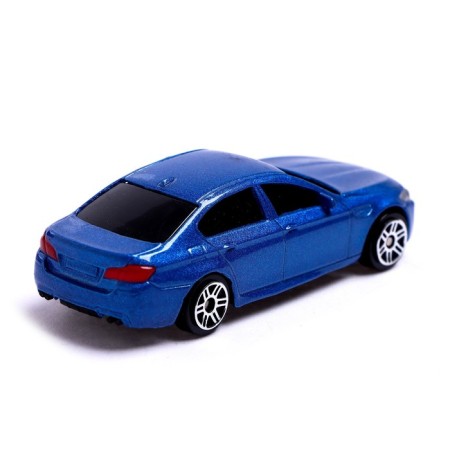Metal machine BMW M5, 1:64, blue color-2