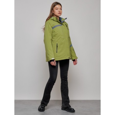 Ski jacket female, size 56, khaki color-14