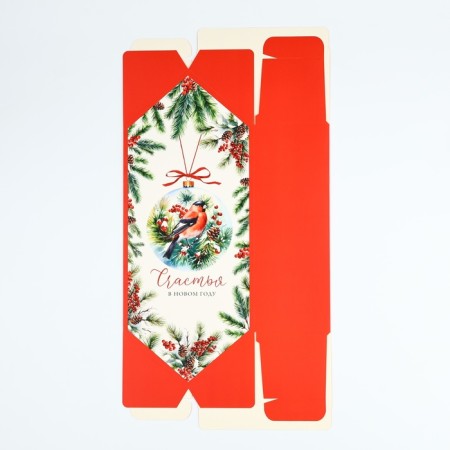 The prefabricated context box "Happiness in the New Year", 18x 28 x 10 cm, New Year-5