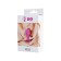 Anal plug Brilliant, silicone, pink color, 8 cm, d = 3 cm