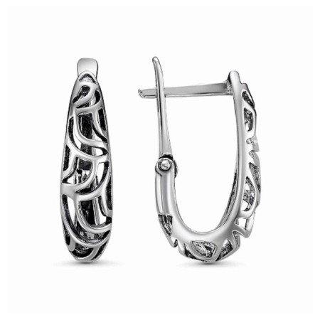 Earrings "pattern", echoing with oxidation