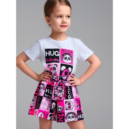 Set for the girl PlayTode: T-shirt and skirt-short, height 98 cm-1