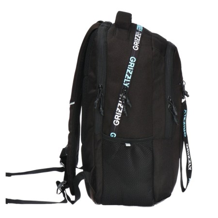 Youth backpack 42 x 31 x 22 cm, Grizzly, ergonomic back, laptop department, black-3