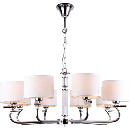 Suspended chandelier ELLADA 8XE14 40W, size 77x77x64-90 cm, chromium color