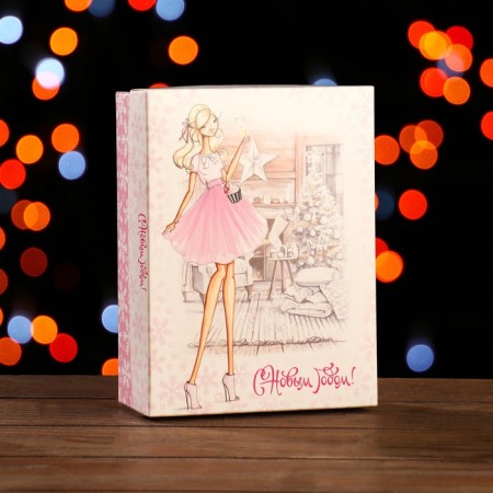 Box a team cover is, no window, "Women's New Year", 16.5 x 12.5 x 5.2 cm