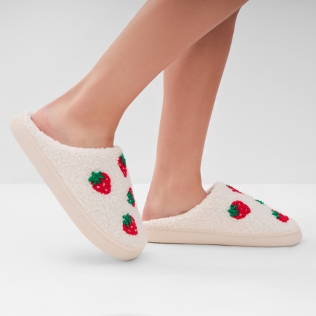 Women's slippers, size 40-41, white color-4