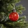 Christmas ball "Dawn", D = 8 cm, 1 LED, LR44x3 (in the set), glow warm white