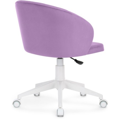 Computer chair Plastic Plastic/velor, white/purple 59x60x78 cm-4