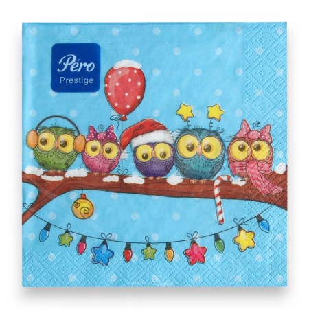 Paper napkins Pero Prestige “Zavodyat”, 3 layers, 33x33, 20 pcs.-2