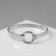 Bracelet Metal "Athena" ring, silver color