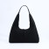 Soper bag with zipper, black color